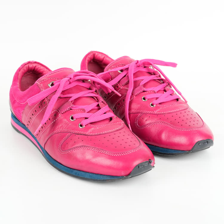 Size 8 - Ferragamo Pink Sneakers-Hover-Image