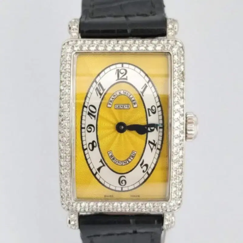 Franck Muller Chronometro 902 QZ D White Gold Diamond Bazel
