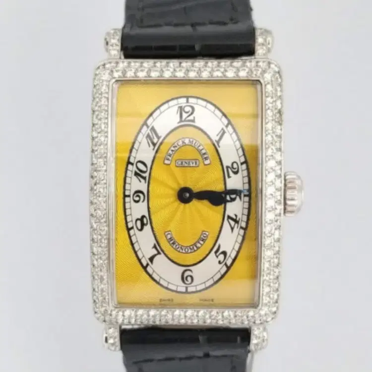 Franck Muller Chronometro 902 QZ D White Gold Diamond Bazel-Hover-Image