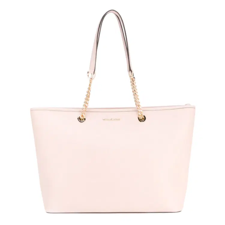 Michael Kors Pink Leather Jet Set Travel Tote-Hover-Image