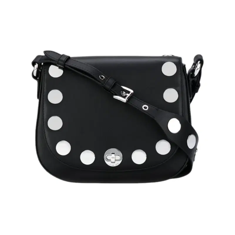 Michael Kors Black Leather Studded Crossbody Bag