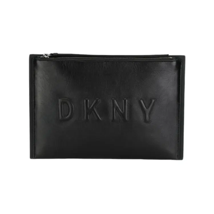 DKNY Embossed Logo Clutch-Hover-Image