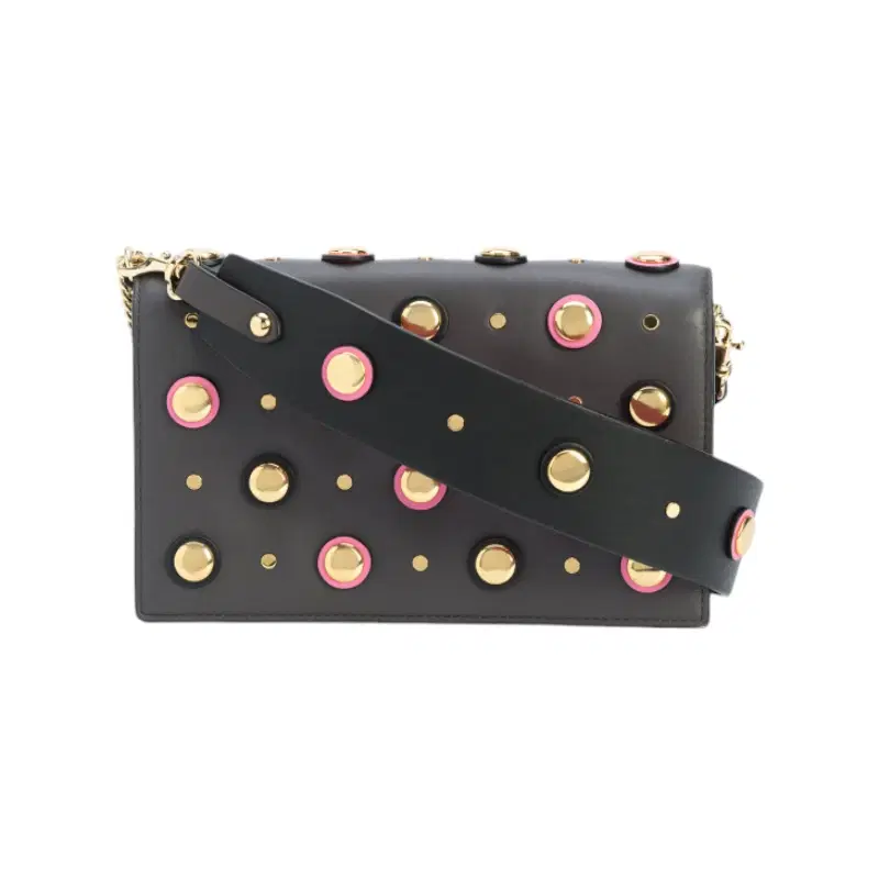 Diane Von Furstenberg Circle Studded Crossbody Bag