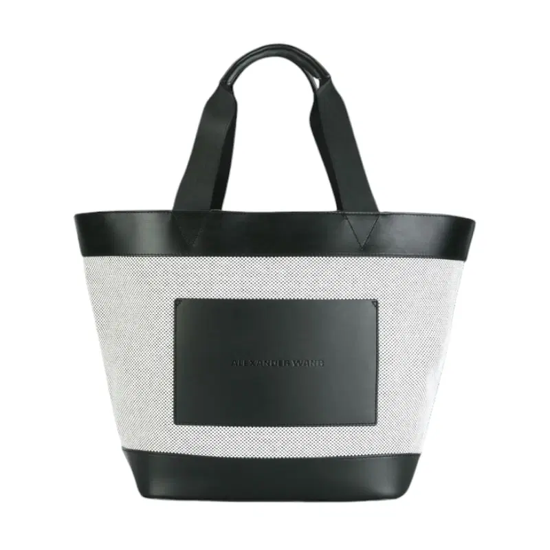 Alexander Wang Black and White Cotton Tote