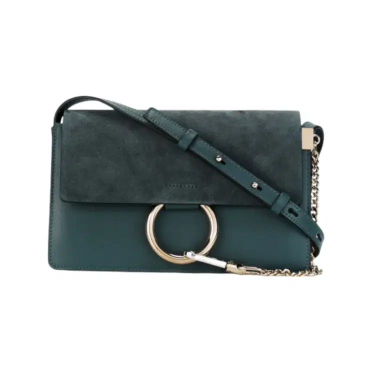 Chloe Silver-tone Blue Leather Faye Shoulder Bag-Hover-Image