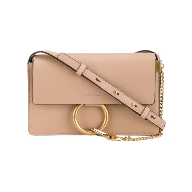 Chloe Small Beige Faye Shoulder Bag-Hover-Image