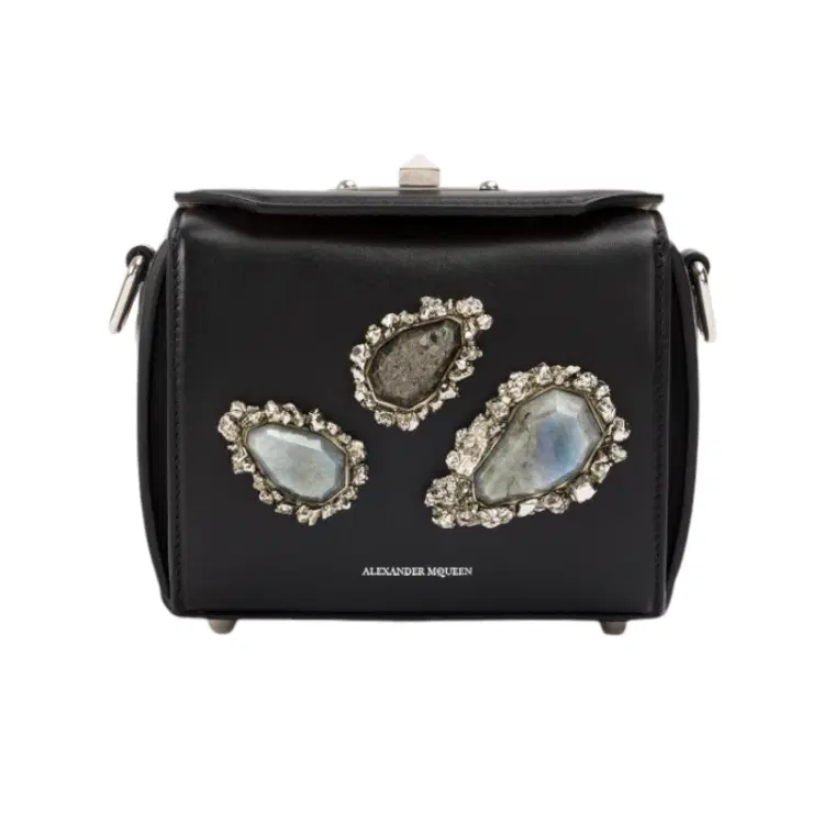 Alexander McQueen Stone Embellished Box Bag-Hover-Image