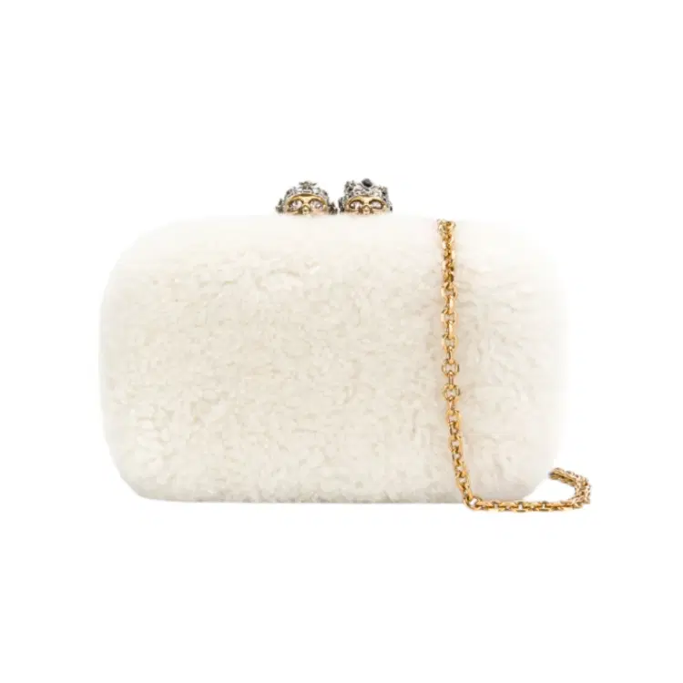 Alexander McQueen King and Queen Skull Clutch-Hover-Image