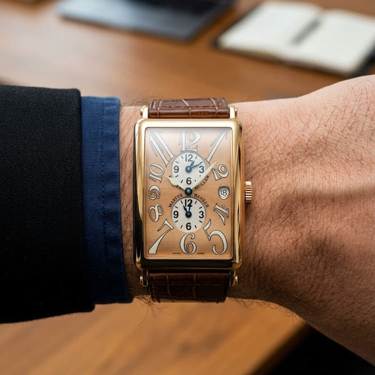 Franck Muller Long Island Master Banker 45 MM Rose Gold Automatic Watch Ref. No 1200MB-Hover-Image