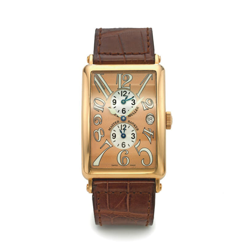 Franck Muller Long Island Master Banker 45 MM Rose Gold Automatic Watch Ref. No 1200MB