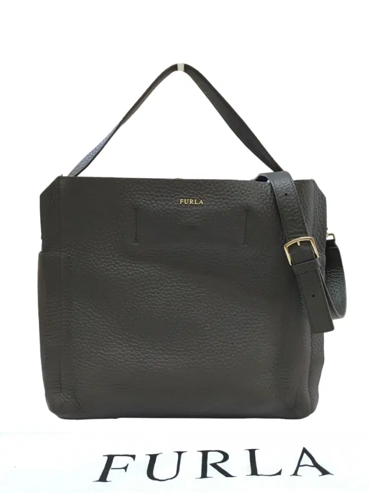 Furla Black Capriccio Hobo Bag-Hover-Image