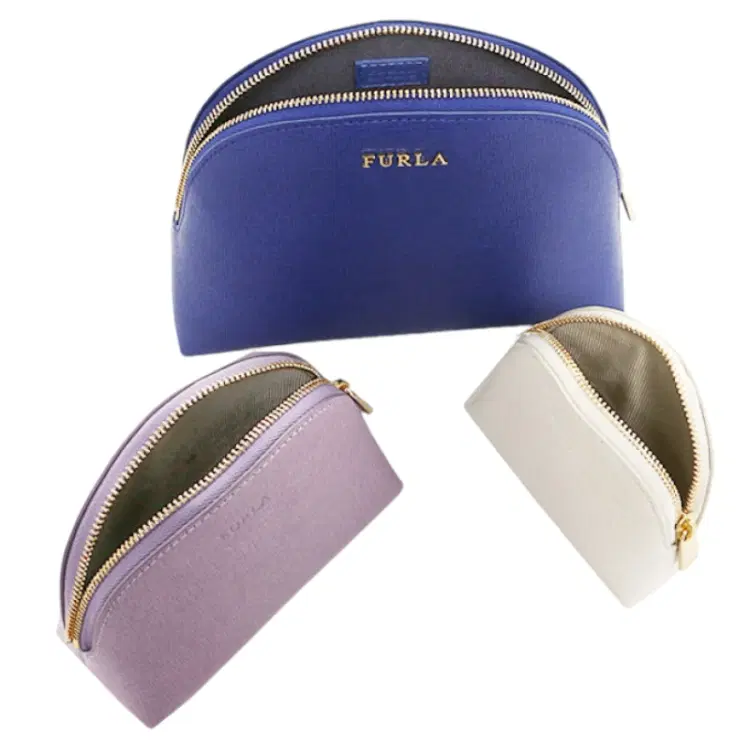 Furla Babylon 3 in 1 Pouch Set - Blue-Hover-Image