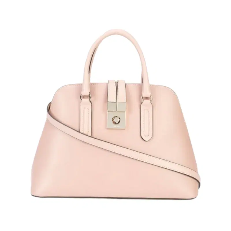 Furla Moonstone Milano Medium Leather Handle Bag