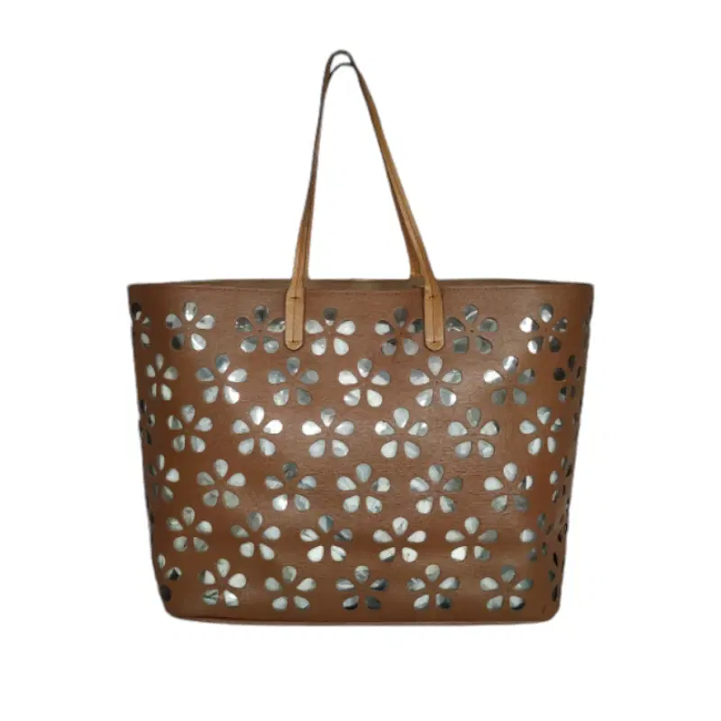 Furla Perforated Leather Tote