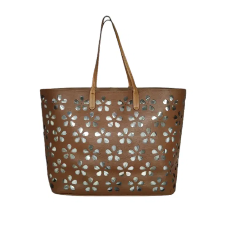 Furla Perforated Leather Tote-Hover-Image