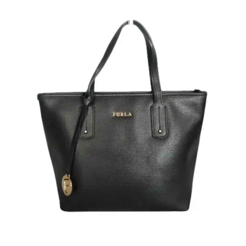 Furla Black Saffiano Leather Small Daisy Tote
