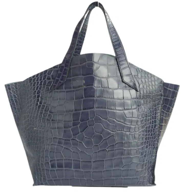Furla Croc Embossed Leather Jucca Tote-Hover-Image