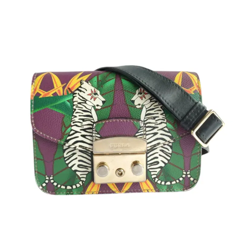 Furla Tiger Print Metropolis Crossbody Bag