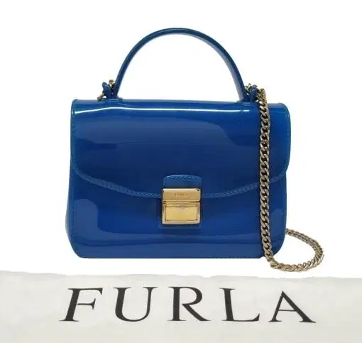 Furla Blue Candy Metropolis Mini Crossbody Bag