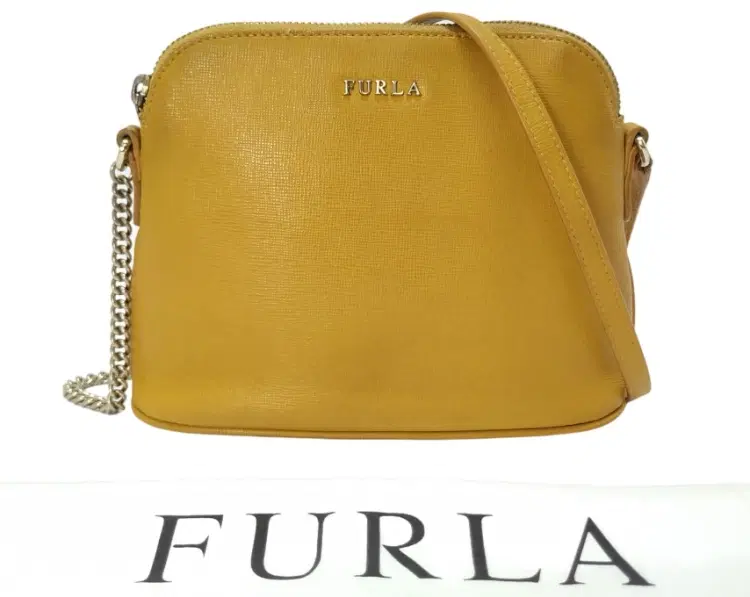 Furla Mustard Yellow Crossbody Bag-Hover-Image