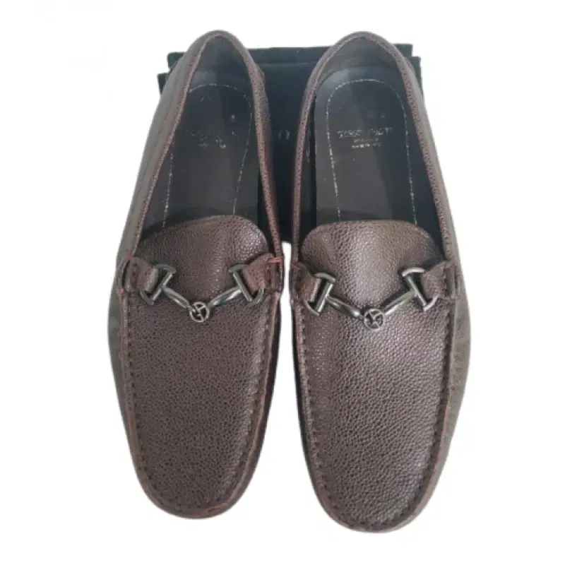 Giorgio Armani Pebbled Leather Bit Diver Loafer