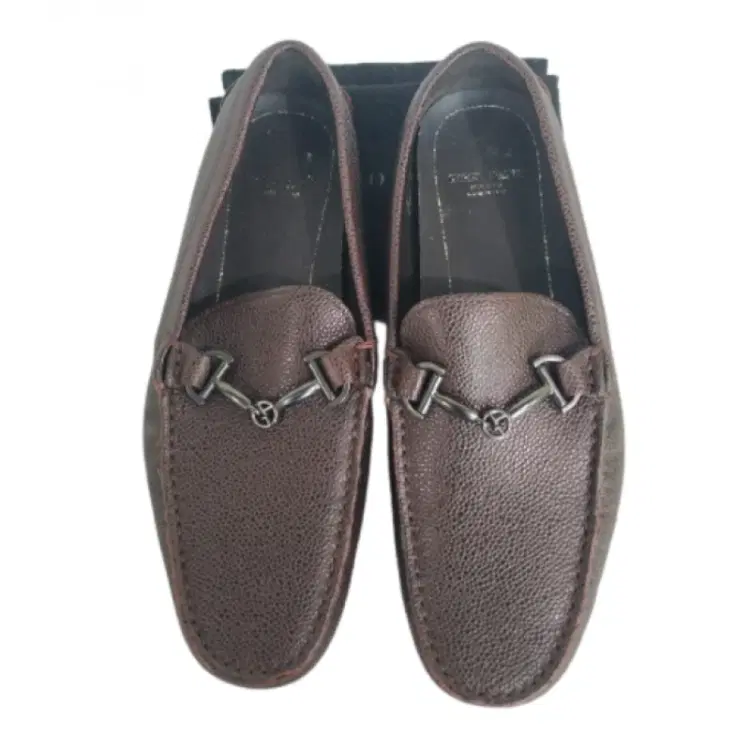 Giorgio Armani Pebbled Leather Bit Diver Loafer-Hover-Image