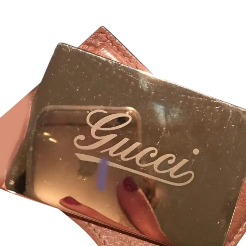 Gucci Brown Mirror with Leather Case
