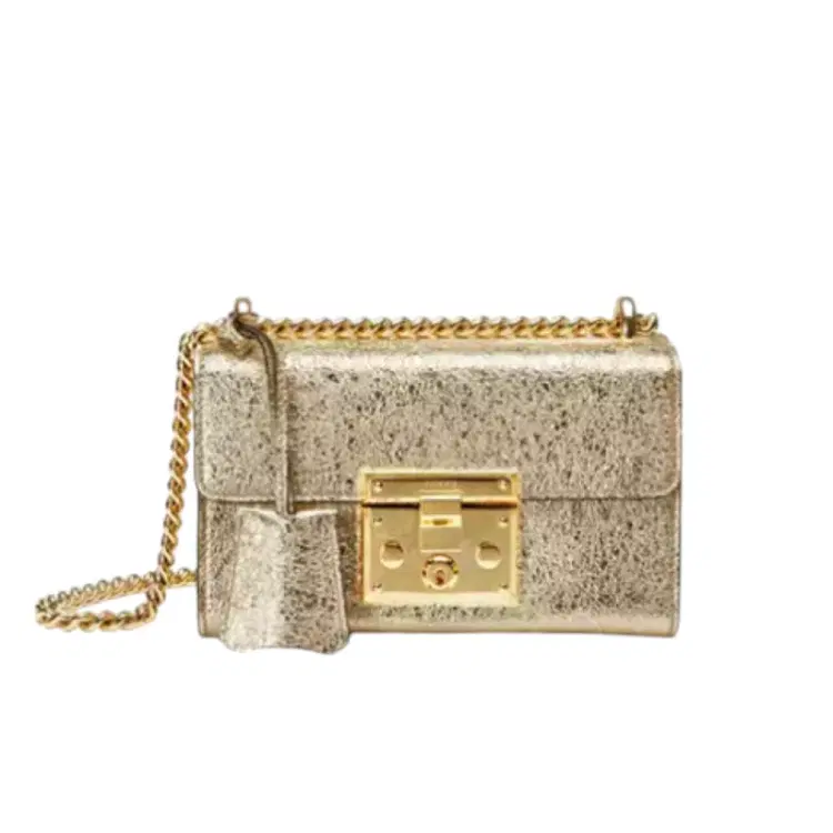 Gucci Padlock Metallic Shoulder Bag-Hover-Image