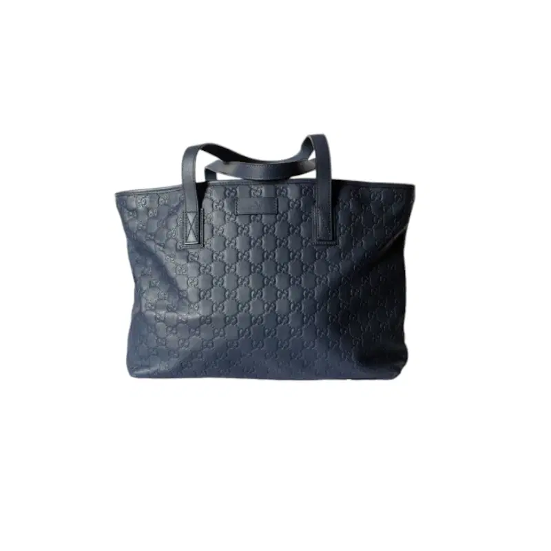 Gucci Signature Leather Navy Tote