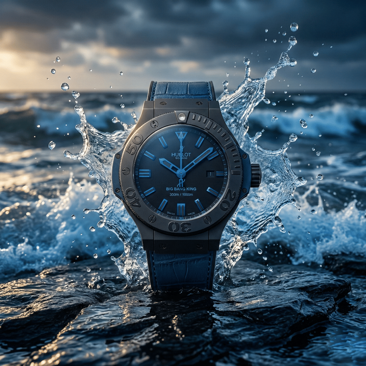 Hublot Big Bang King 48 MM All Black Blue Automatic