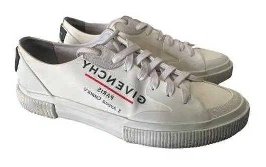 Givenchy White Tennis Light Canvas Sneakers-Hover-Image