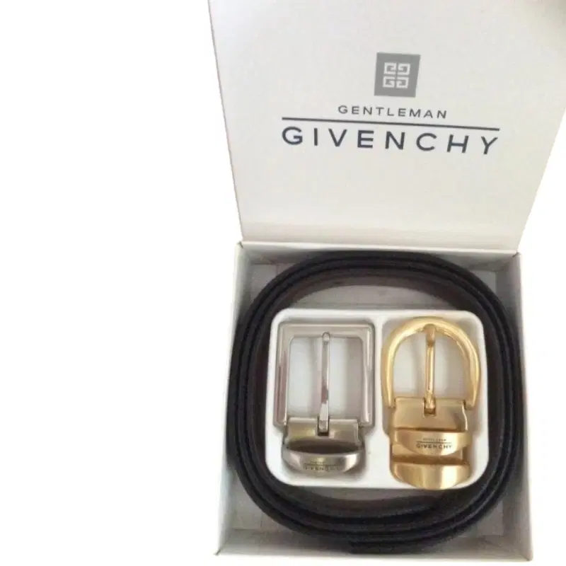 Givenchy Black Belt with Two Buckle