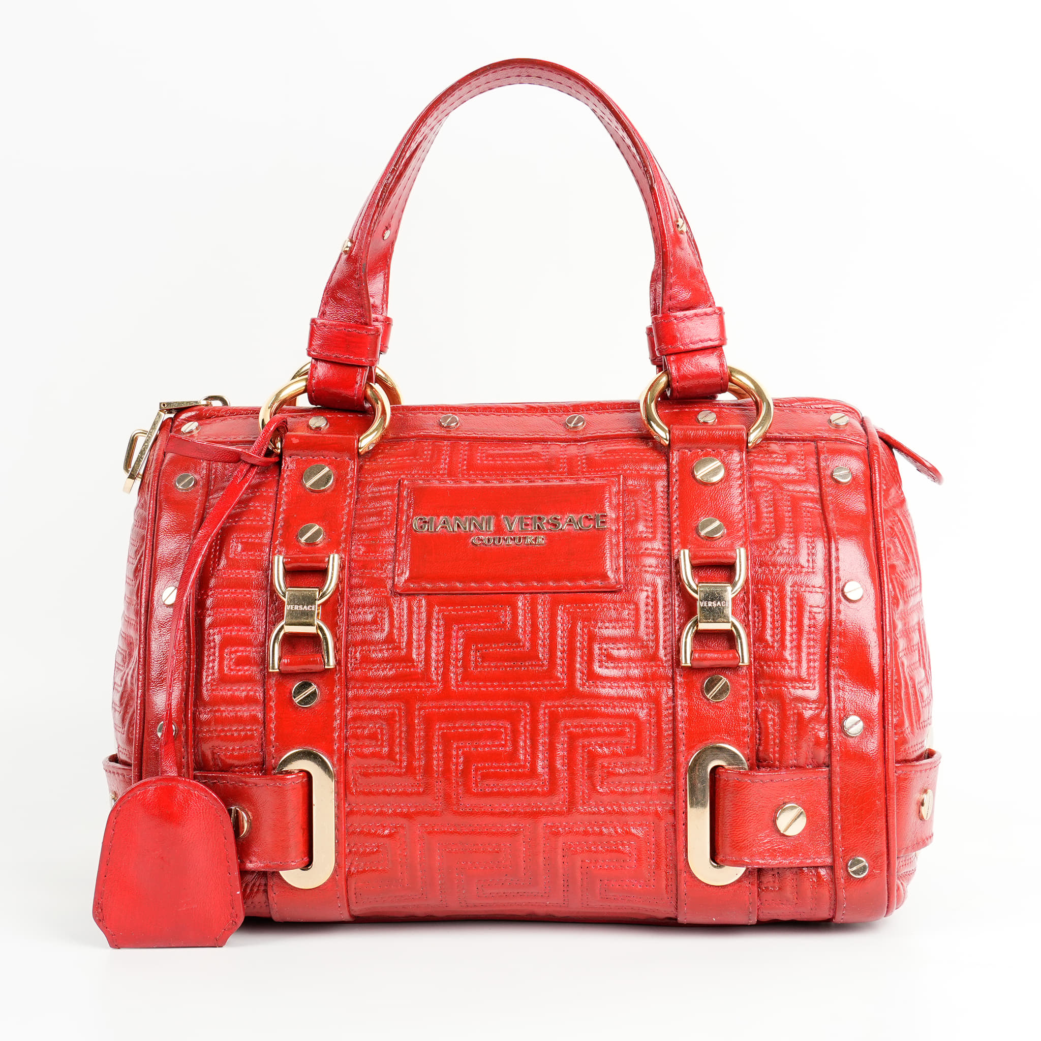 Gianni Versace Quilted Boston Bag