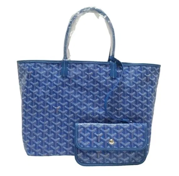 Goyard St.louis Blue Tote Bag