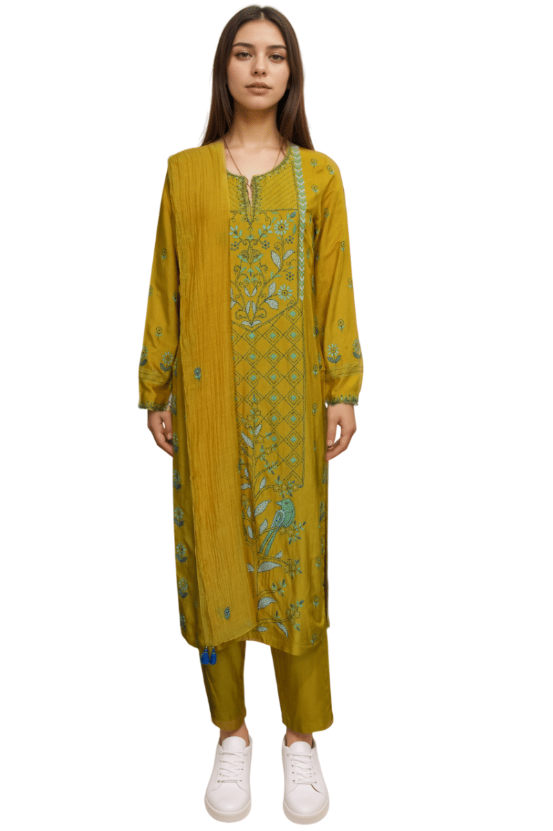 Grassroot By Anita Dongre Mustard Suit