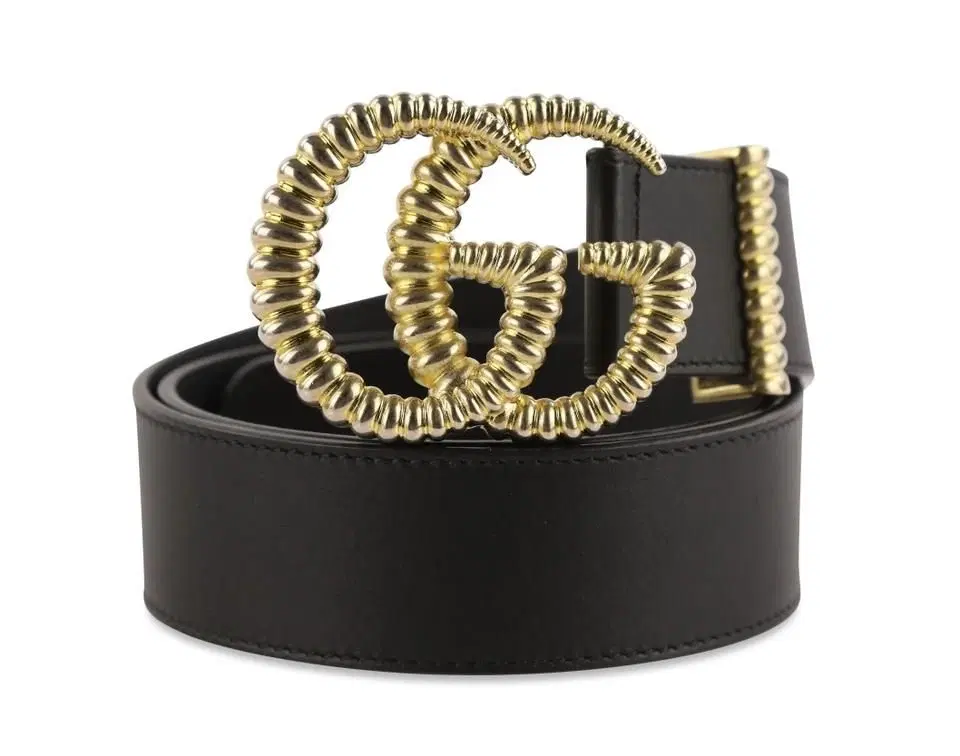 Gucci Double G buckle Torchon Leather Belt