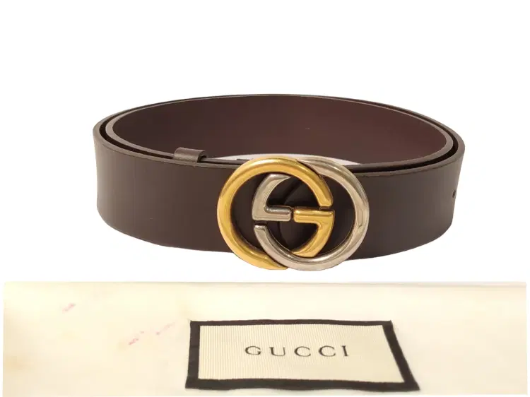 Gucci Bi-colour Interlocking G Buckle Belt-Hover-Image