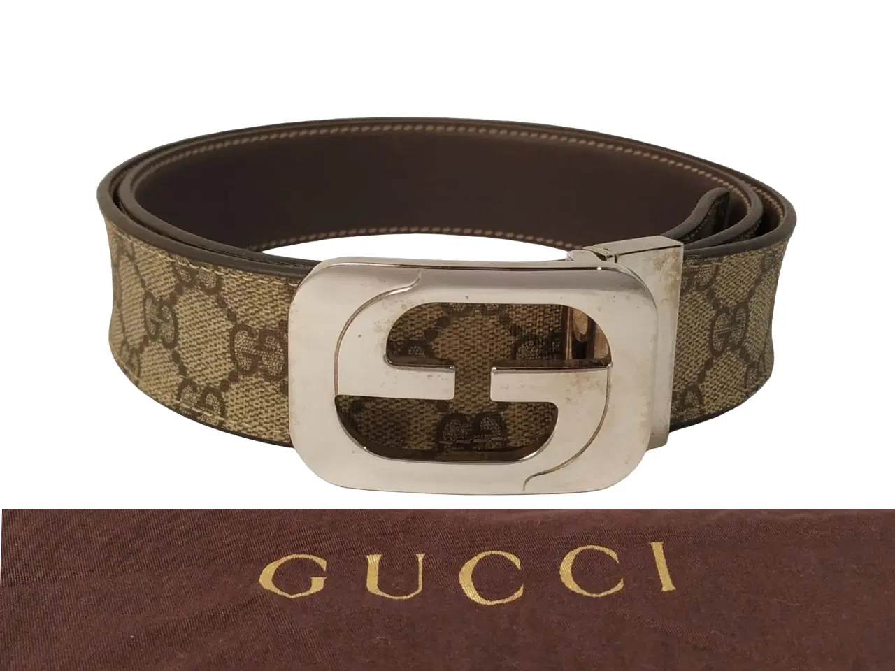Gucci Supreme Interlocking Reversible Buckle Belt