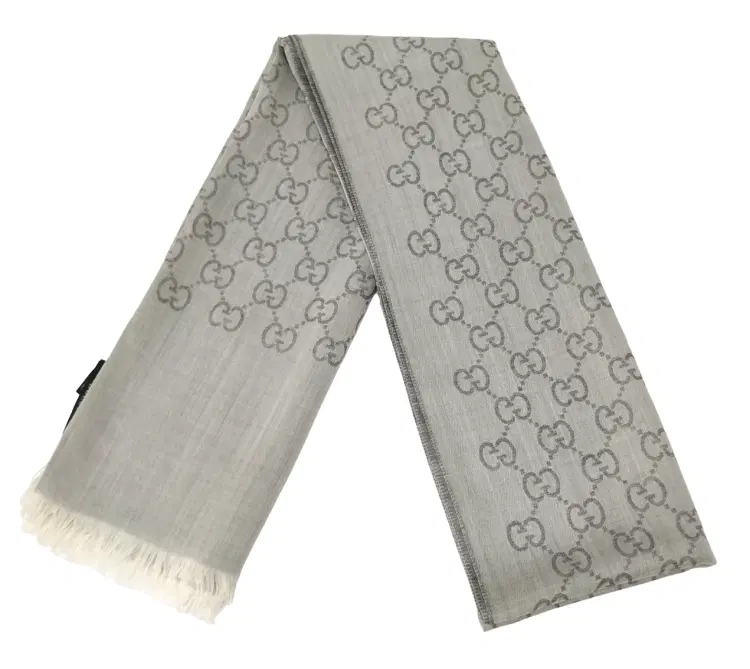 Gucci Cashmere Grey Scarf-Hover-Image