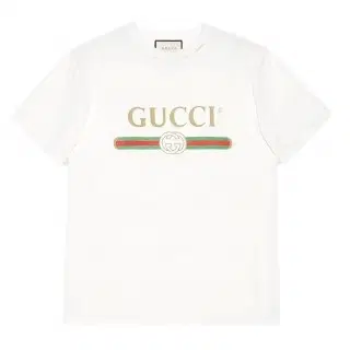 Gucci Logo White Cotton Tshirt