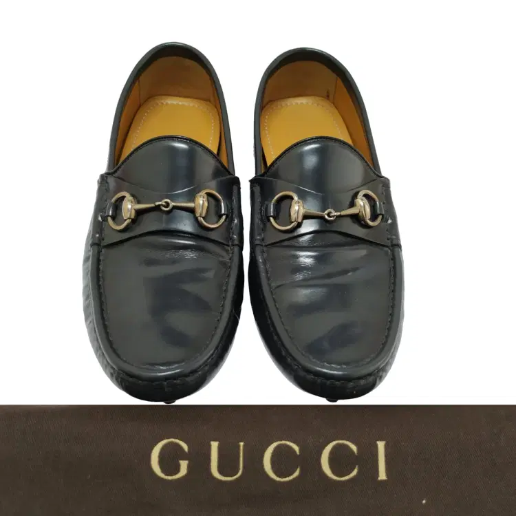 Size 6.5 - Gucci Black Patent Leather Horsebit Loafers-Hover-Image
