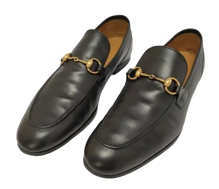 Size 9.5 - Gucci Jordaan Black Leather Horsebit Loafers-Hover-Image