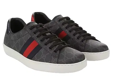 Size 7 - Gucci New Ace Men 's GG Supreme Low Top Sneaker