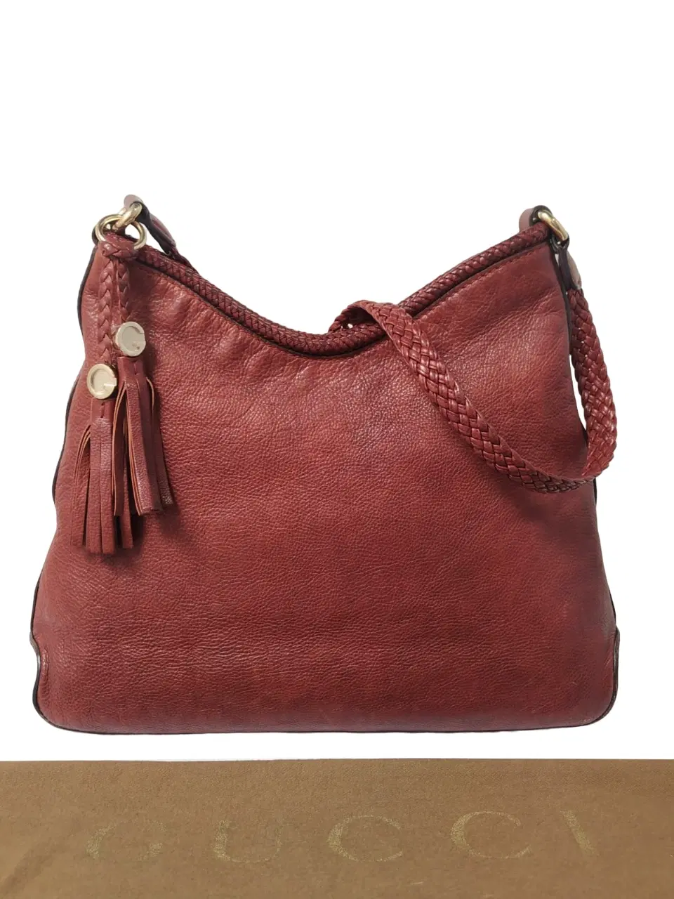 Gucci Marrakech Pebbled Leather Hobo Bag