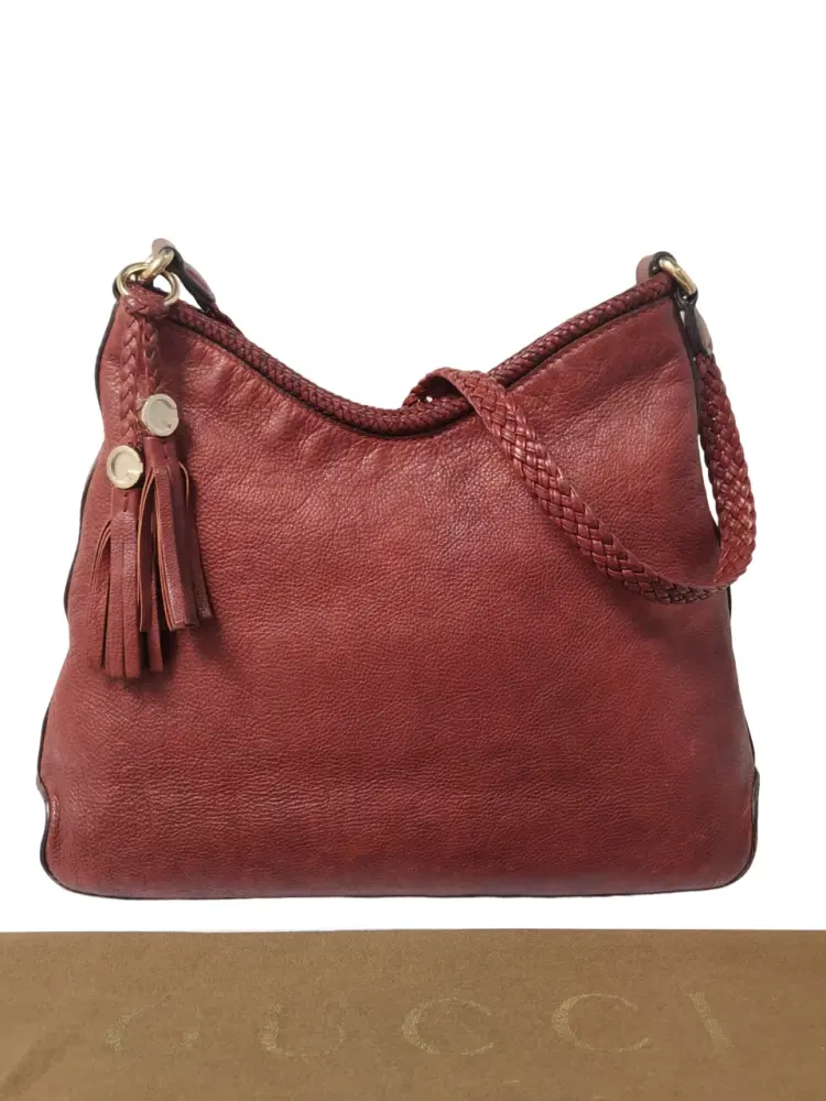 Gucci Marrakech Pebbled Leather Hobo Bag-Hover-Image