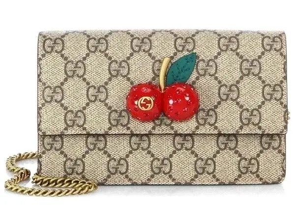 Gucci GG Supreme Mini Cherries Chain Bag-Hover-Image