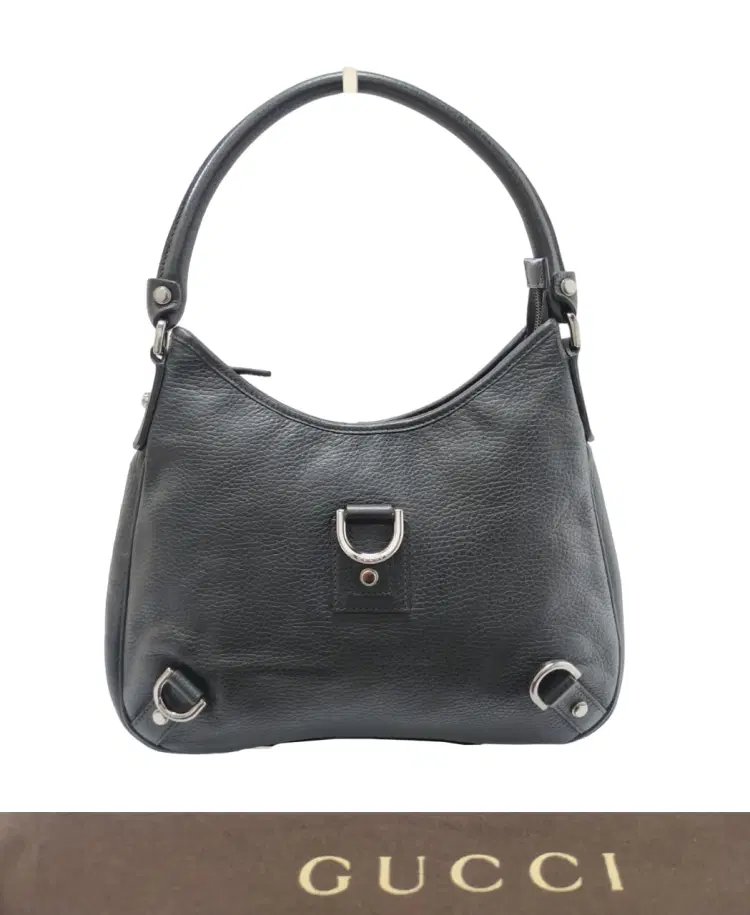 Gucci Black Abbey D-Ring Leather Hobo Bag-Hover-Image