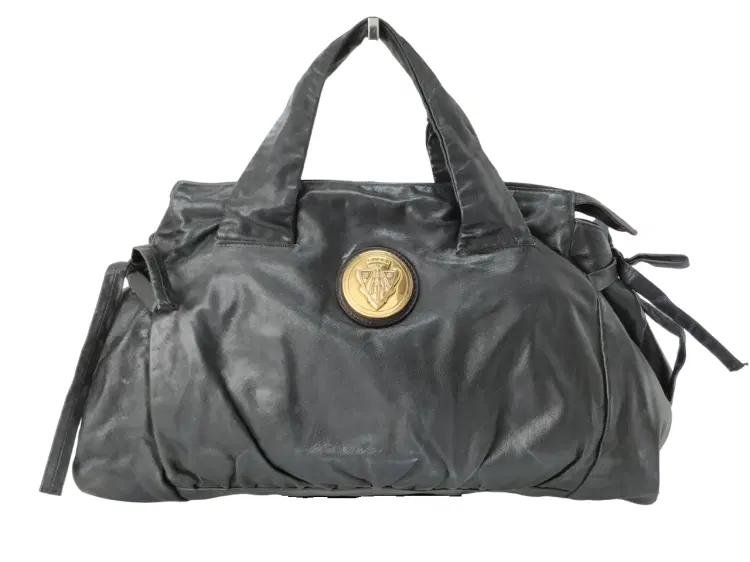 Gucci Black Leather Hysteria Medium Top Handle Bag-Hover-Image