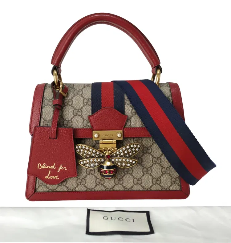 Gucci GG Supreme Queen Margaret Top Handle Shoulder Bag-Hover-Image