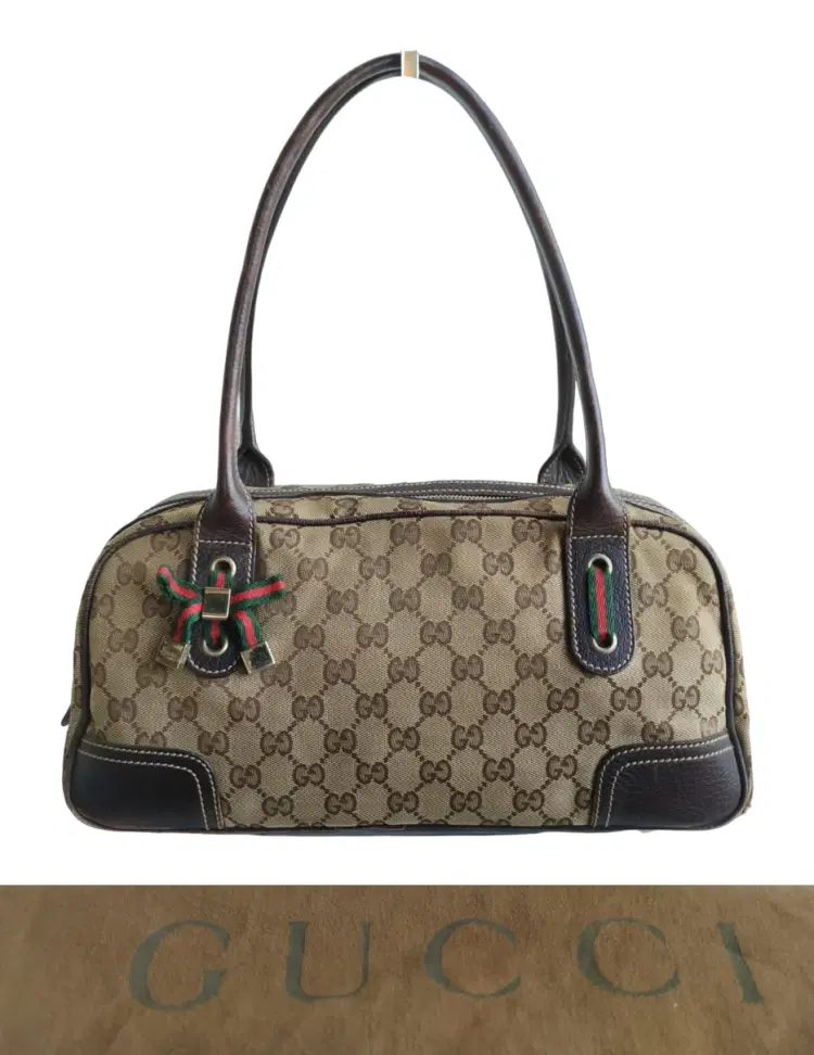 Gucci GG Canvas and Leather Princy Boston Bag-Hover-Image